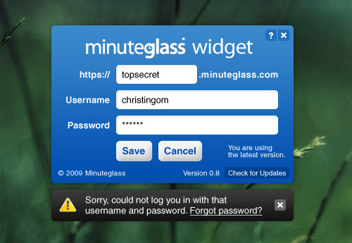 minute-glass-widget-signin Minute Glass